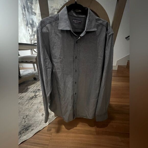 Ralph Lauren purple label mens button down Shirt size 17 (XL) - Picture 1 of 6